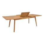 Τραπέζι Pino pakoworld επεκτεινόμενο teak ξύλο σε φυσική απόχρωση 180/240x100x75εκ - Image 4