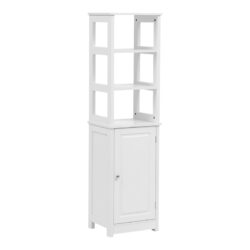 Ντουλάπι-στήλη Larben pakoworld mdf λευκό 40x33x150εκ