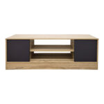 Έπιπλο τηλεόρασης Sasa pakoworld sonoma-ανθρακί 120x35x41.5εκ - Image 4