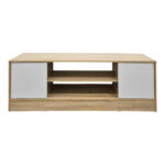 Έπιπλο τηλεόρασης Sasa pakoworld sonoma-λευκό 120x35x41.5εκ - Image 4