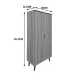 Παπουτσοθήκη-ντουλάπα Oufelia pakoworld sonoma 60x32.5x134.5εκ - Image 5