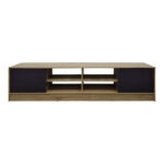 Έπιπλο τηλεόρασης Tivia pakoworld sonoma-ανθρακί 180x35x41.5εκ - Image 4