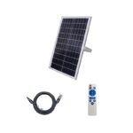 LED SMD ΠΡΟΒΟΛΕΑΣ ΜΕ ΦΩΤΟΒΟΛΤΑΙΚΑ ΠΑΝΕΛ 100W 6000K IP66 120° Ra70 - Image 2
