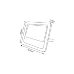 LED SMD ΠΡΟΒΟΛΕΑΣ ΜΕ ΦΩΤΟΒΟΛΤΑΙΚΑ ΠΑΝΕΛ 100W 6000K IP66 120° Ra70 - Image 3