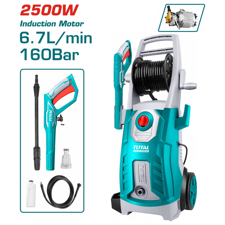 TGT11246 TOTAL ΕΠΑΓΓ. ΠΛΥΣΤΙΚΟ ΝΕΡΟΥ 2.500W / 160 Bar / Induction Motor (TGT11246)