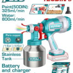 TOTAL ΠΙΣΤΟΛΙ ΒΑΦΗΣ ΜΕ INOX ΔΟΧΕΙΟ ΜΠΑΤ. Li-ion 20V ΧΩΡΙΣ ΜΠΑΤ & ΦΟΡΤΙΣΤΗ (Με λειτουργία φυσητήρα) (TSGLI20041)